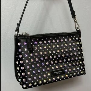 Lulu Crystal Embellished East West Pochette